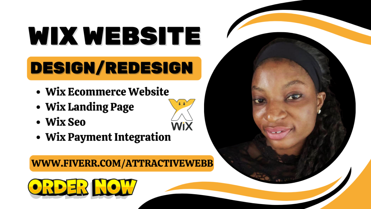Design Best Wix Website, Wix Online Store, Wix Landing Page Redesign, Wix Website