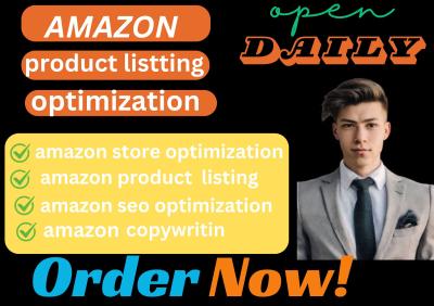 I will do Amazon listing creation, Amazon copywriting, Amazon SEO