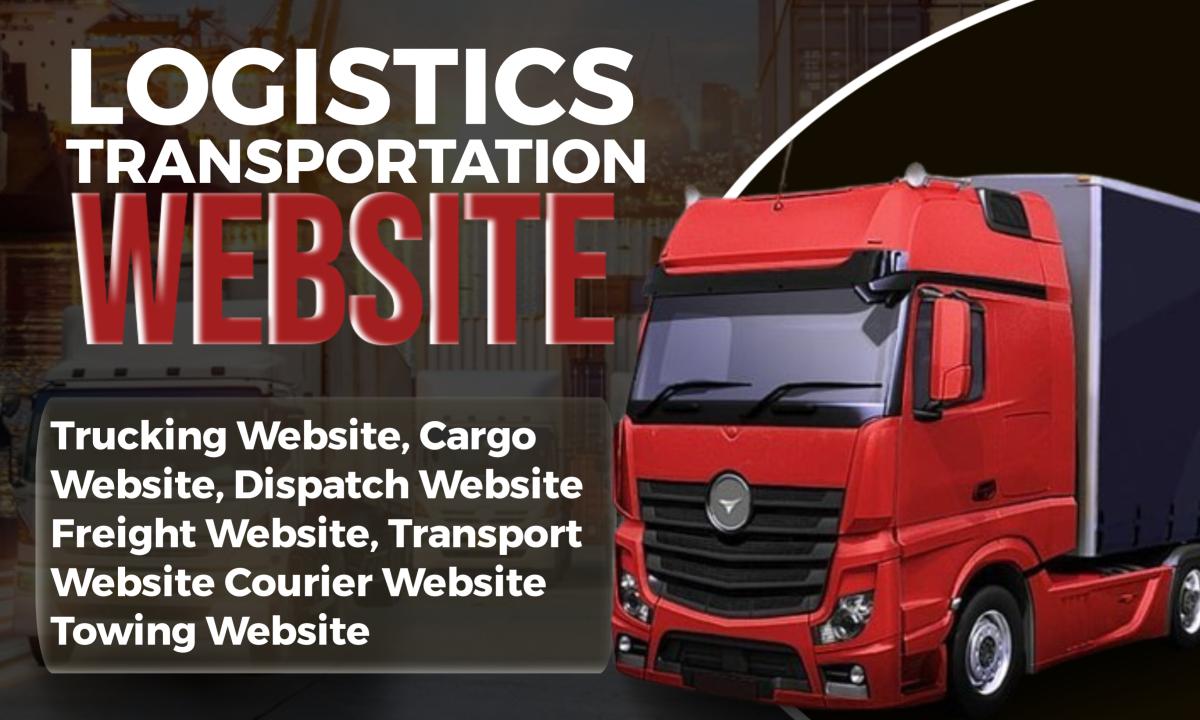 I will build logistics website, trucking dispatch, cargo, transportation website