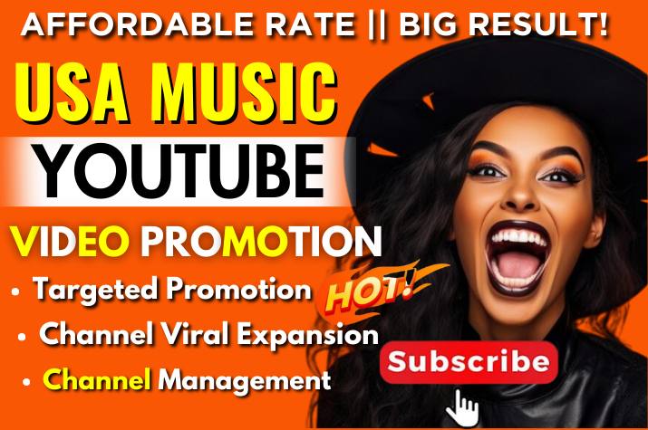I will super fast organic USA YouTube promotion, viral USA video channel promotion