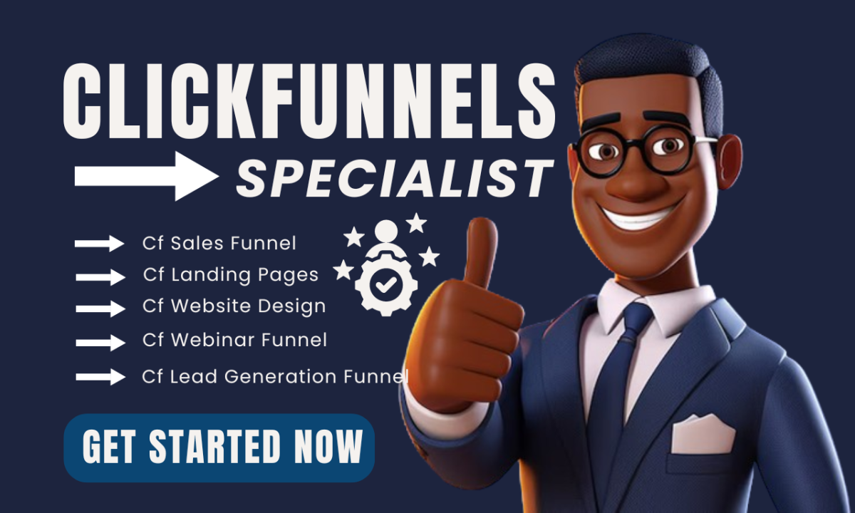 I will build clickfunnels landing page, sales funnel on kajabi ghl systeme clickfunnel