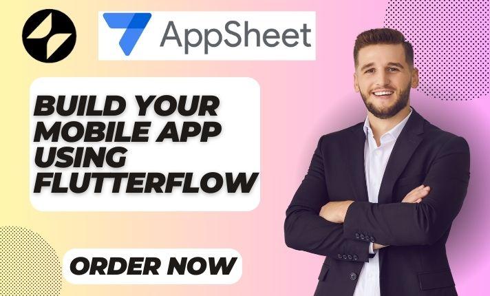 I will build flutterflow app, flutter flow, flutter, flutterflow developer