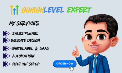 I will be gofloo expert, gohighlevel, clickfunnels, kajabi sales funnel, websites