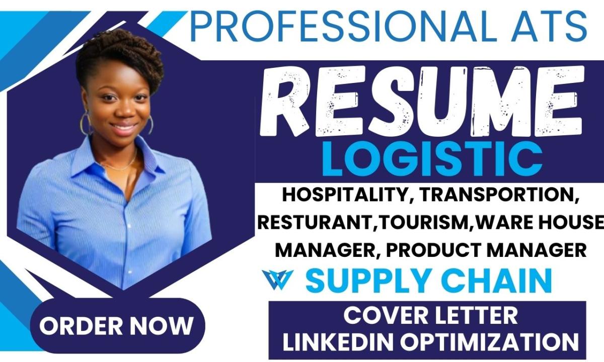 I will write hospitality, tourism, restaurant, bartender, shift leader and chef resume