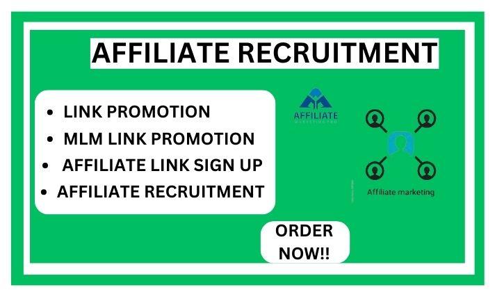 I will do mlm sales funnel mlm promotion affiliate link recruitment