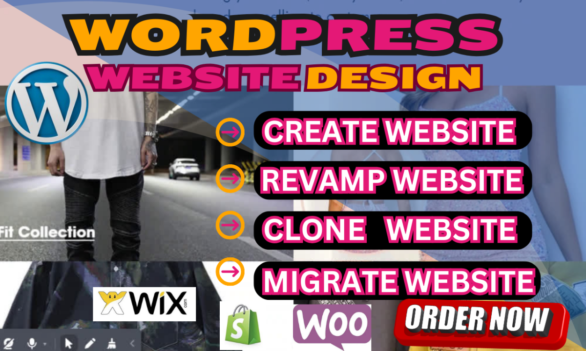 I will clone, design or redesign, build, copy, revamp, wordpress website development