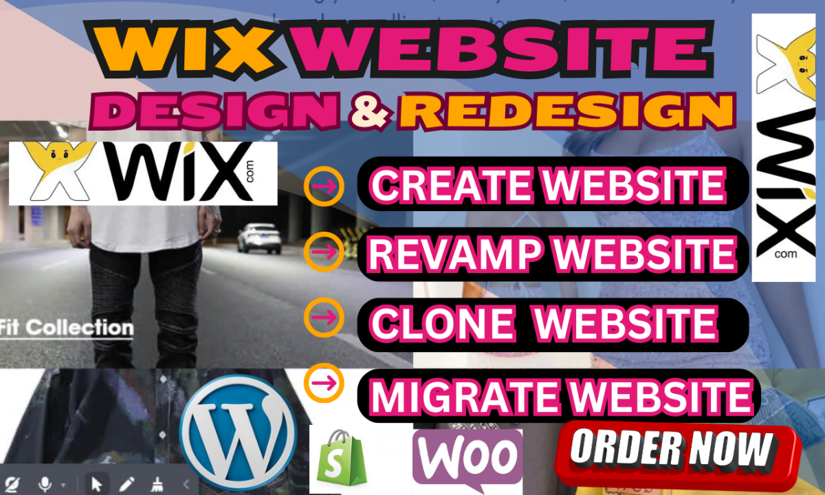 I will revamp wix landing page, design redesign wix website, clone ecommerce wix studio