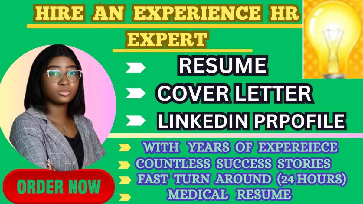 I will write ATS medical, nursing resume, and medical assistant CV, healthcare resume, pharmacy resume, cover letter