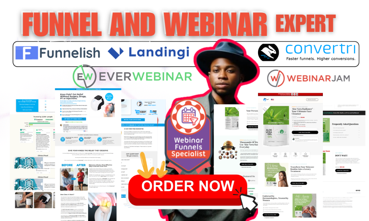 I will setup expert funnelish convertri landingi webinarjam everwebinar clickfunnel 2 0