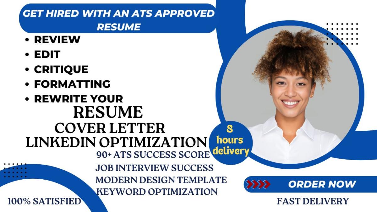 I will review, edit, and write your resume and CV with a professional format