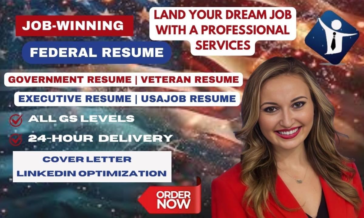 Write federal resume, KSA response for military government veterans and usajob