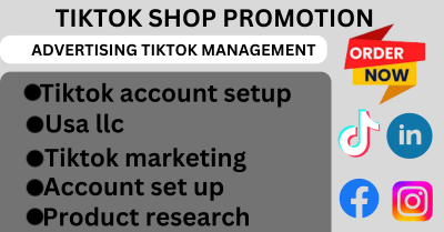 I will create USA LLC TikTok shop for non USA resident