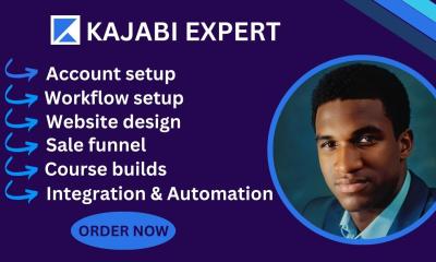 I will be your Kajabi expert for creating Kajabi landing pages, online courses, and sales funnels