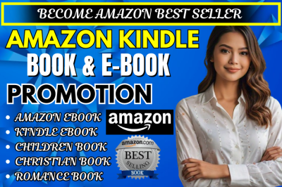 I will do book marketing amazon kindle KDP children christian ebook promotion for sales
