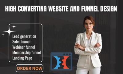 I will set up clickfunnels, clickfunnel salesfunnel funnels funnelish