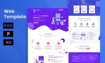 I will design figma website, PSD web template or xd website design