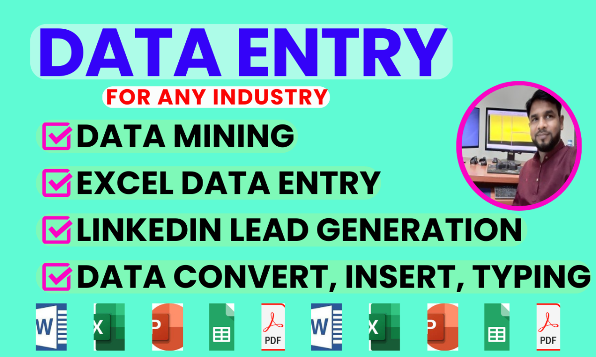 I will do accurate data entry, web scraping, and lead generation in 24hrs