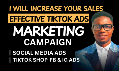 I will do complete shopify marketing tiktok ads manager shopify facebook ads for sales