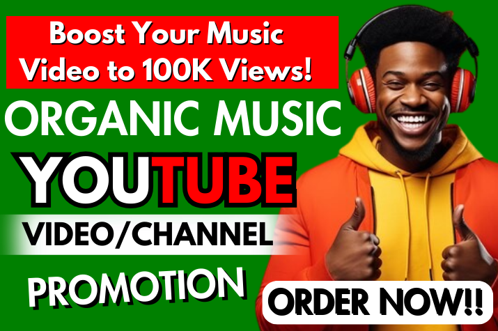 I will super fast organic youtube music promotion, viral music short video promotion