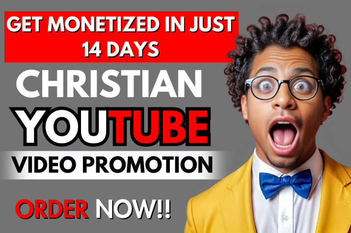 I will do organic Christian YouTube promotion Gospel music promotion for channel growth