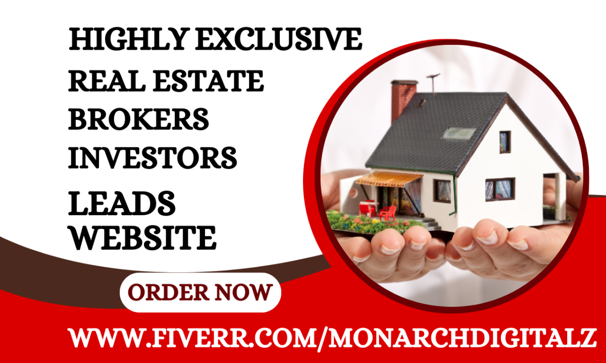 generate hot real estate leads investors cash buyers brokers real estate website