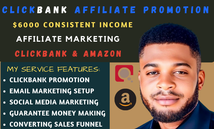 I will build TikTok affiliate, boost ClickBank sales, and Amazon affiliate website