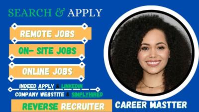 I will be your reverse recruiter and apply for jobs, job search, mock interview prep