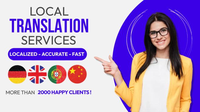 I will Provide local language translation with pre