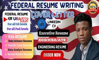 I will write best federal resume ats resume for usajobs engineering resume in 24hrs