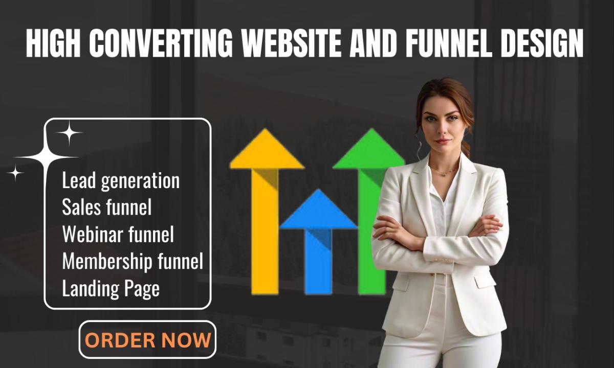 I will set up GoHighLevel, GHL sales funnel GoHighLevel website automation