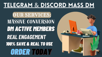 I will send 100k Discord mass DM, NFT Discord mass DM, NFT mass DM, Discord promotion