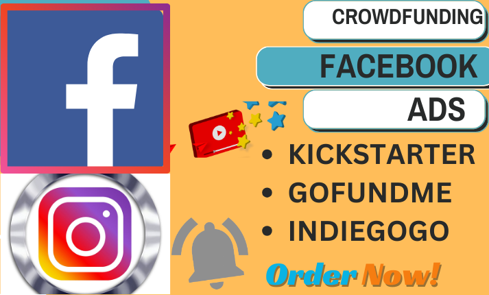 I will setup crowdfunding facebook ads for kickstarter and indiegogo