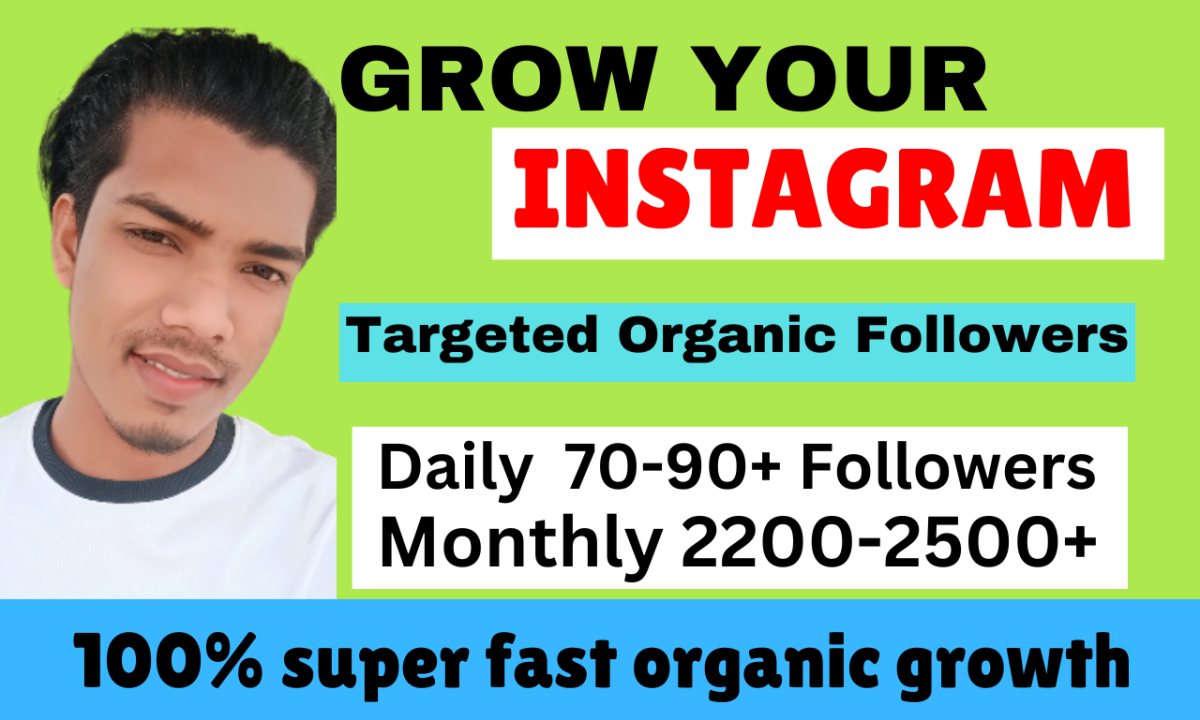 I will grow instagram account organically for fast organic growth