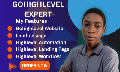 I will build gohighlevel website, go highlevel white label, ghl, go highlevel crm