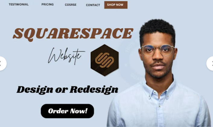 I will design modern Squarespace website, build redesign Squarespace website design