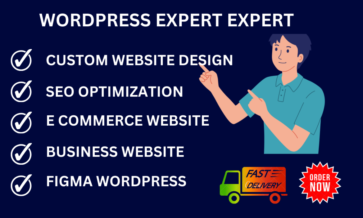 I will create a modern and responsive WordPress website for you