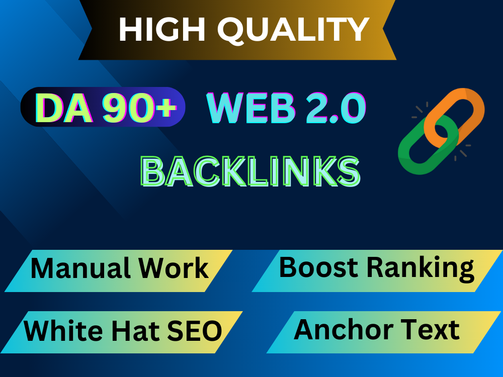 I will do high DA web 2.0 backlinks manually