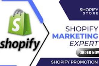 I will do Shopify marketing store and dropshipping to boost sales on Shopify and Etsy