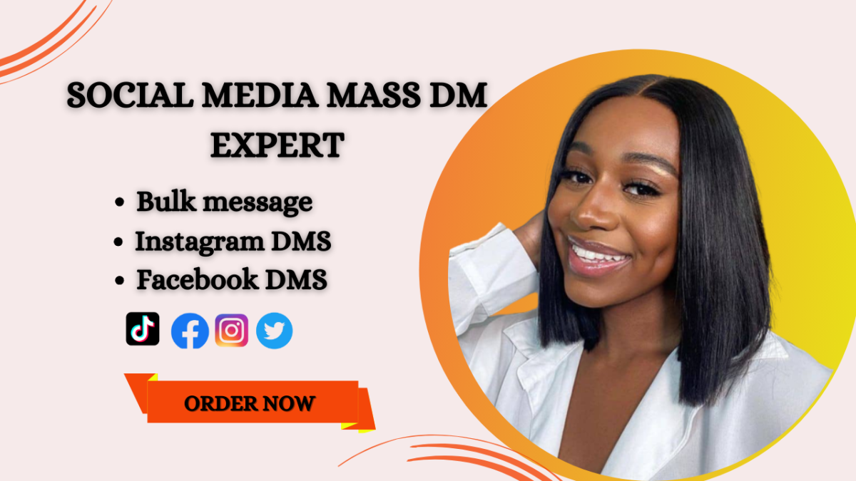 I will do Instagram DM, mass DM, influencer outreach, direct message, Facebook mass DMs