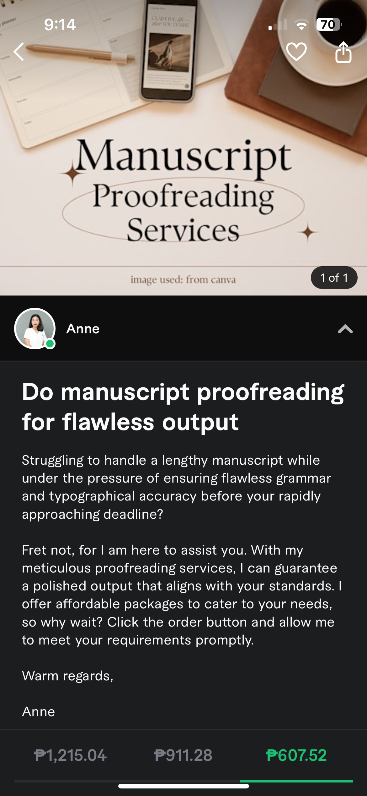 Manuscript proofreading for flawless output