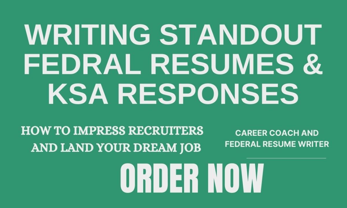 I will write ksa response, federal resume for usa jobs, government, military, veterans