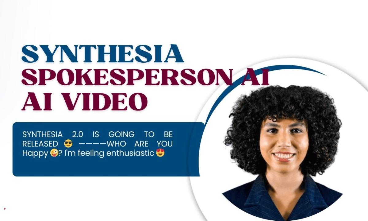 I will turn blogpost, ai video synthesia spokesperson video ai spokesperson