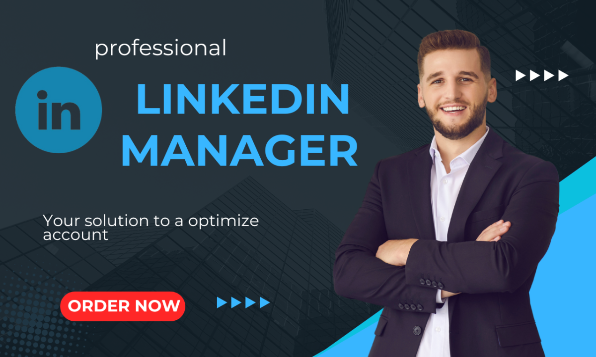 I will be your linkedin manager and content creator