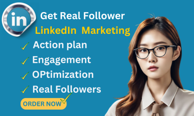 I will professionally grow your linkedin connections with followers