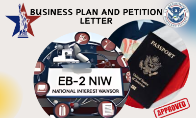 I will write e2 l1 eb2 niw business plan for immigration uscis expert opinion letter