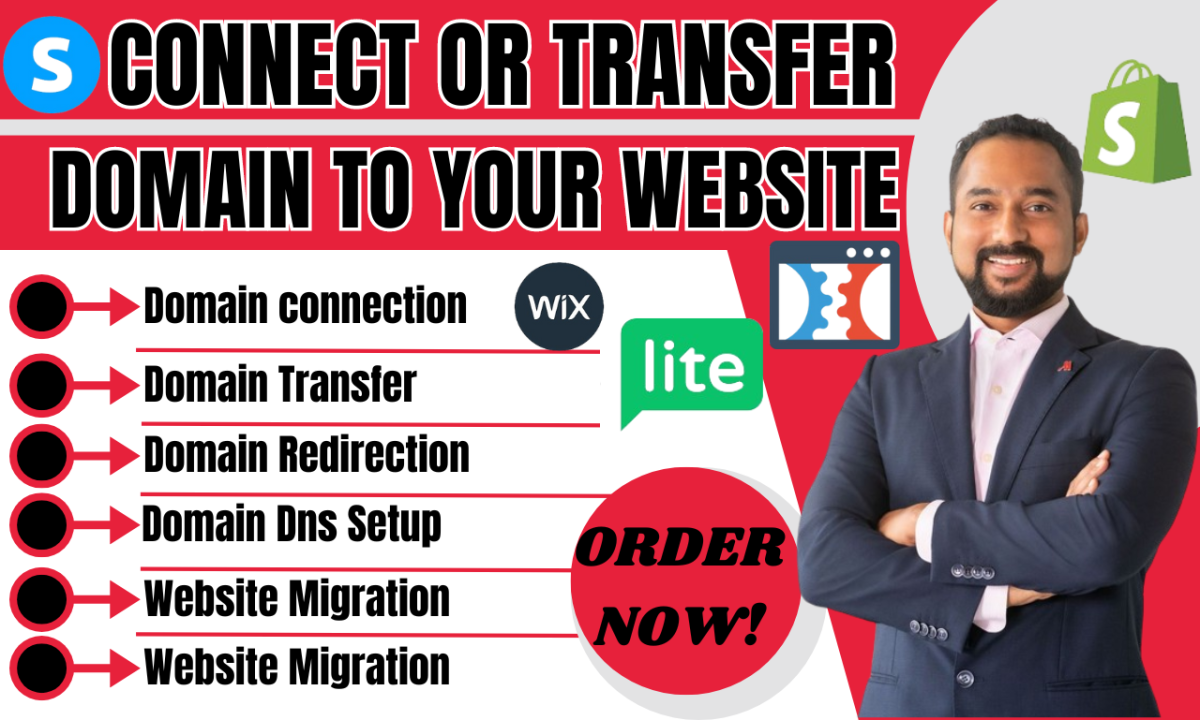 I will transfer, authenticate, redirect your domain, dns, google workspace