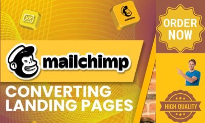 I will build a Mailchimp landing page and form page