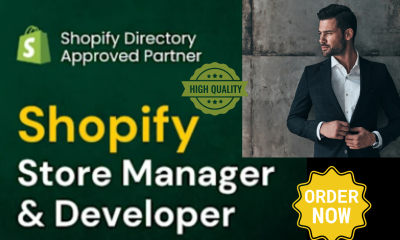 I will be your Shopify developer and Shopify manager