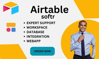 I will client portal design with softr website and airtable database