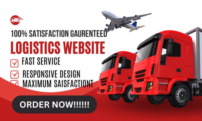 I will create logistics, trucking, dispatch, freight, moving company website